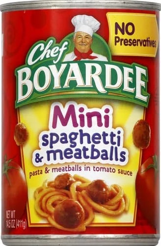 Chef Boyardee Mini Spaghetti and Meatballs, 14.5 oz. (Pack of 4)